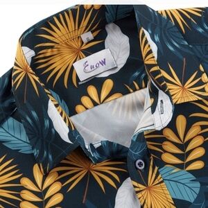 EUOW Men's Hawaiian Shirt Short Sleeves Printed